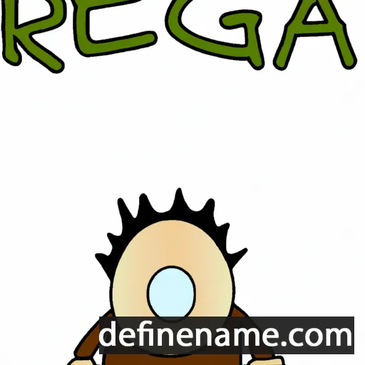 cartoon of the name Repega