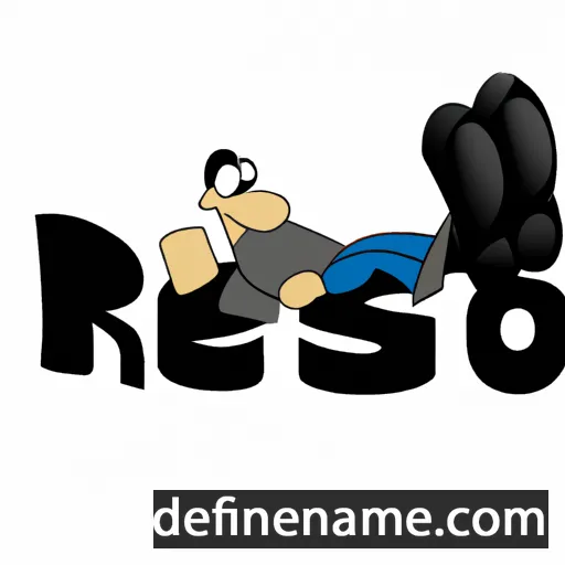 cartoon of the name Reposo