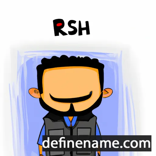 cartoon of the name Reshad