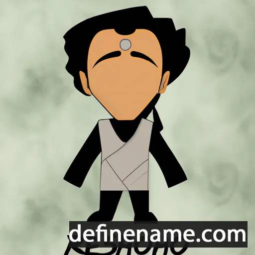 cartoon of the name Reshano