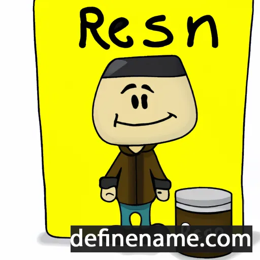 cartoon of the name Resin