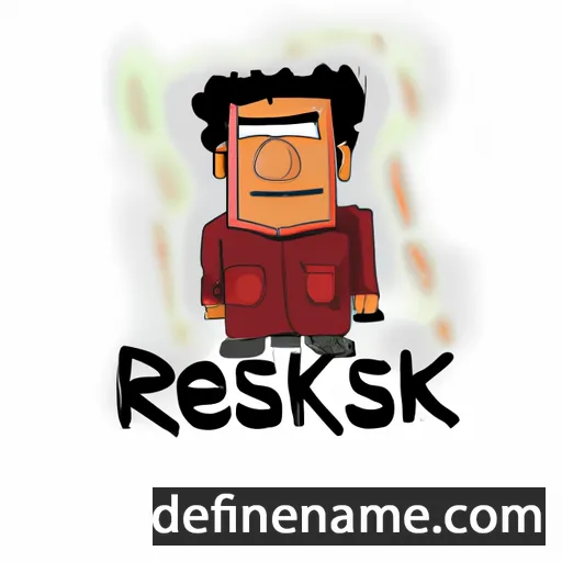 cartoon of the name Reski