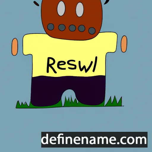 cartoon of the name Resław