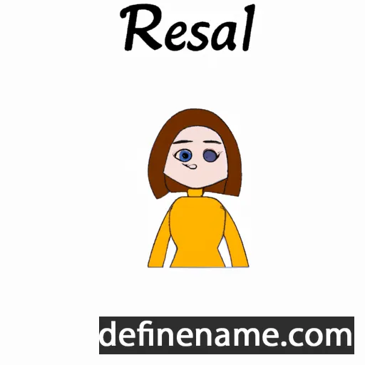 cartoon of the name Resla