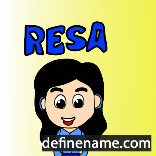 cartoon of the name Resna