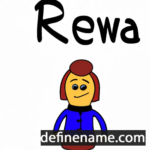 cartoon of the name Rewa