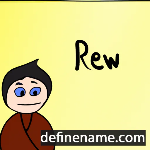 cartoon of the name Rewa