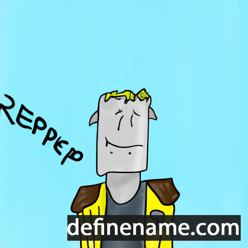 cartoon of the name Rexhep