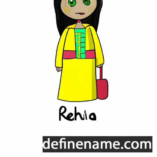 cartoon of the name Rexhina