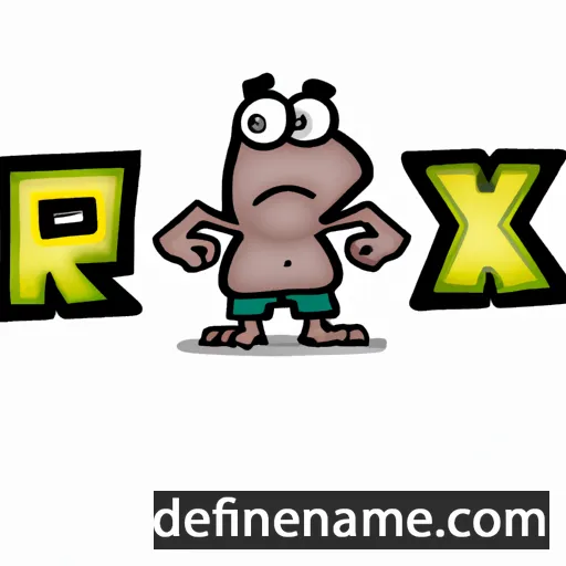 cartoon of the name Rexx