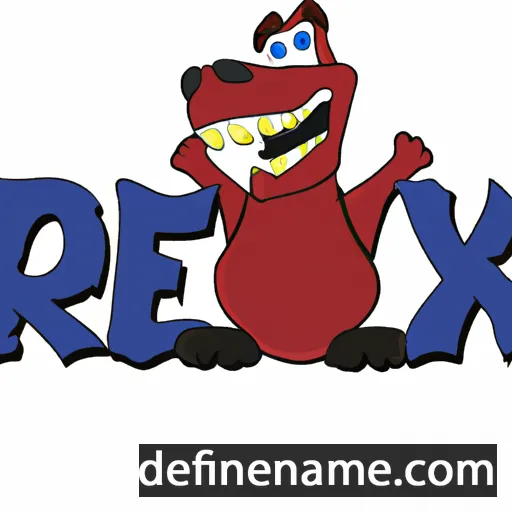 cartoon of the name Rexy