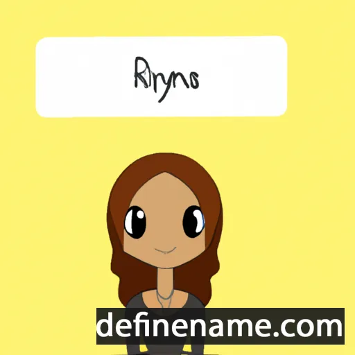 cartoon of the name Reyana