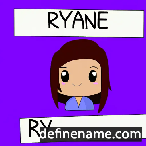 cartoon of the name Reyanne