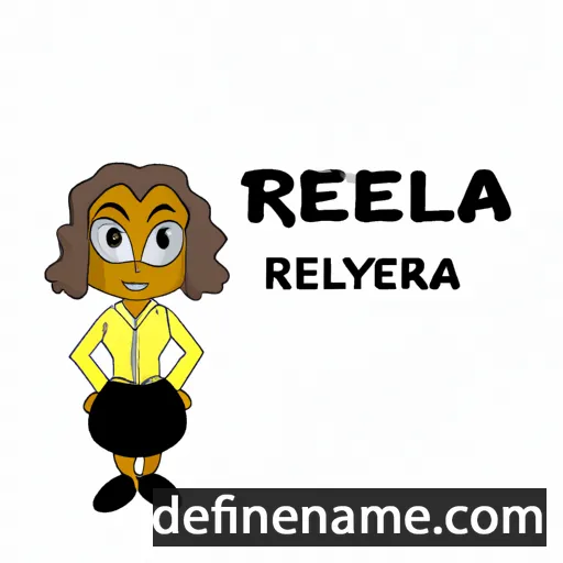 cartoon of the name Reyella