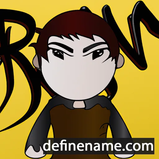 cartoon of the name Reyn