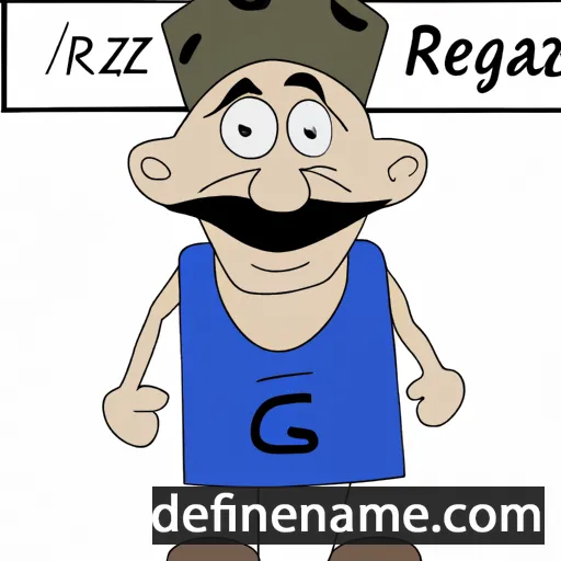 cartoon of the name Rezagul