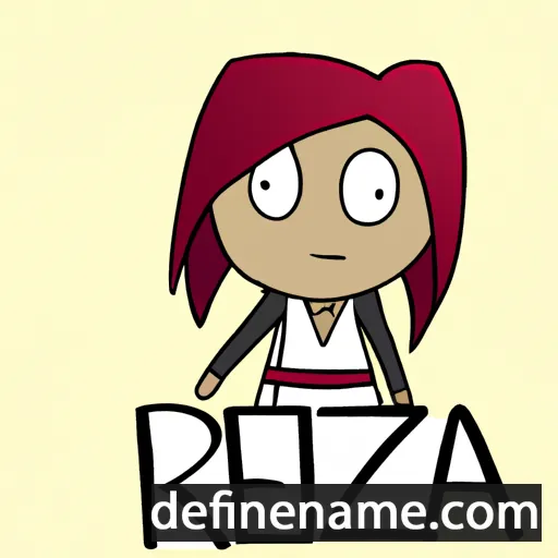 cartoon of the name Rezia