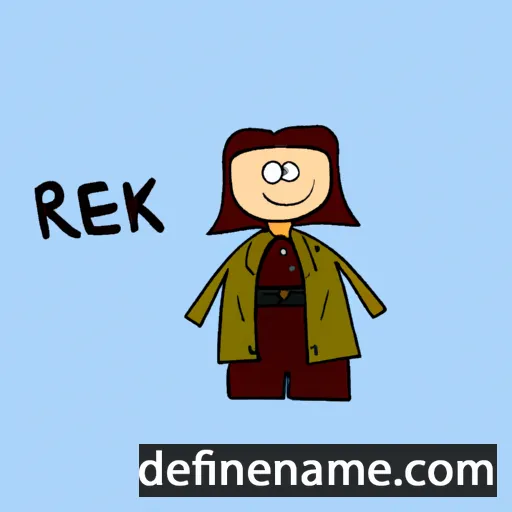 cartoon of the name Rezika