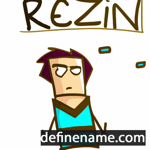 cartoon of the name Rezin