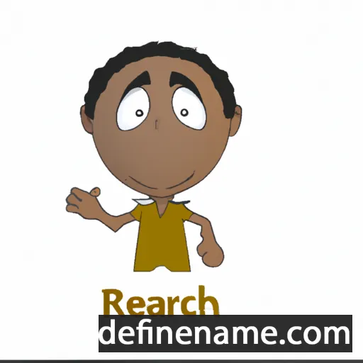 cartoon of the name Rhaheem