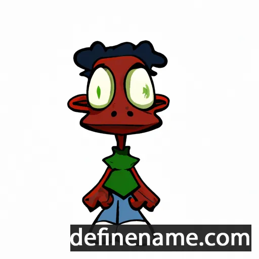 cartoon of the name Rhamondre