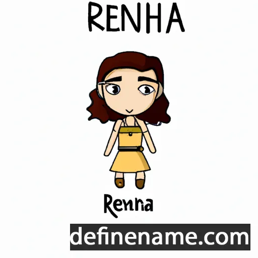 cartoon of the name Rheena