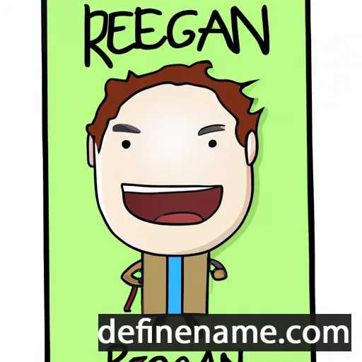 cartoon of the name Rhegan