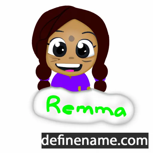 cartoon of the name Rhema