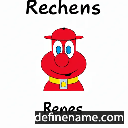 cartoon of the name Rheneas