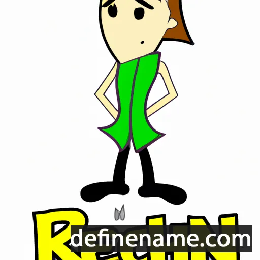 cartoon of the name Rhenn