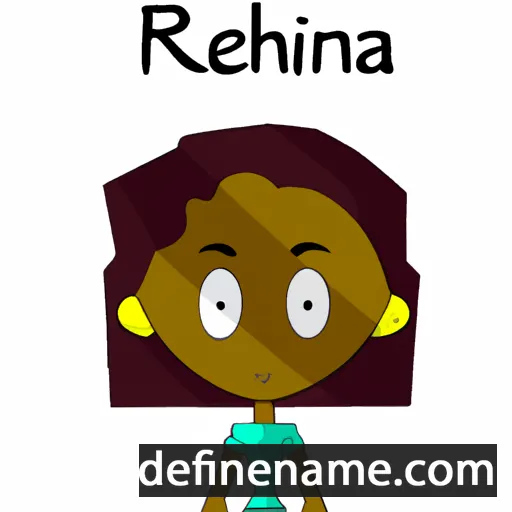 cartoon of the name Rhenna