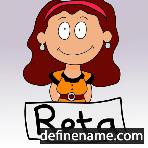 cartoon of the name Rheta