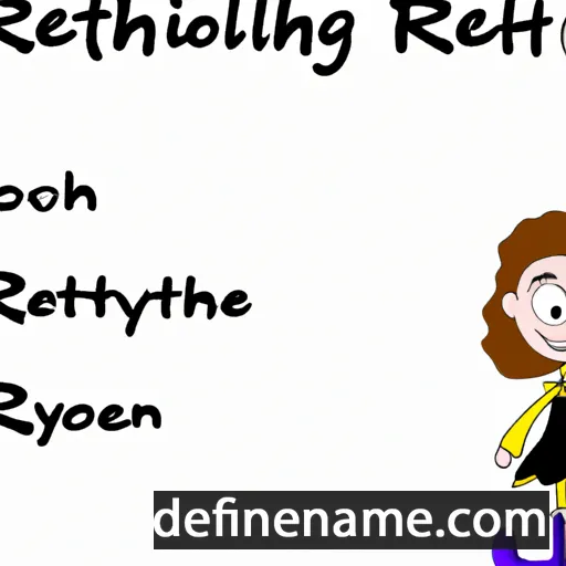 cartoon of the name Rhettlyn