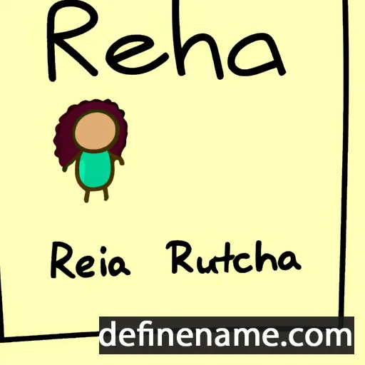 cartoon of the name Rheua