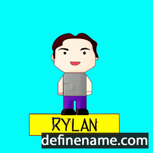 cartoon of the name Rheylan