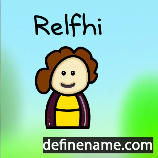 cartoon of the name Rhiainfellt