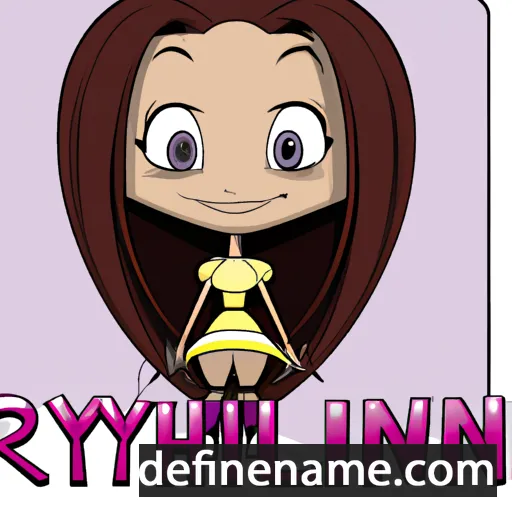 cartoon of the name Rhilynn