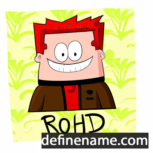 cartoon of the name Rhod