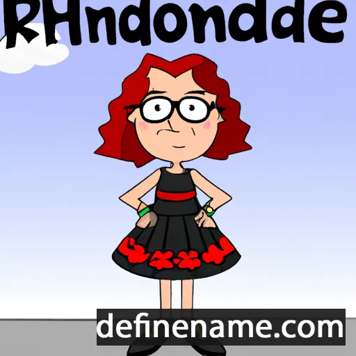 cartoon of the name Rhodamne