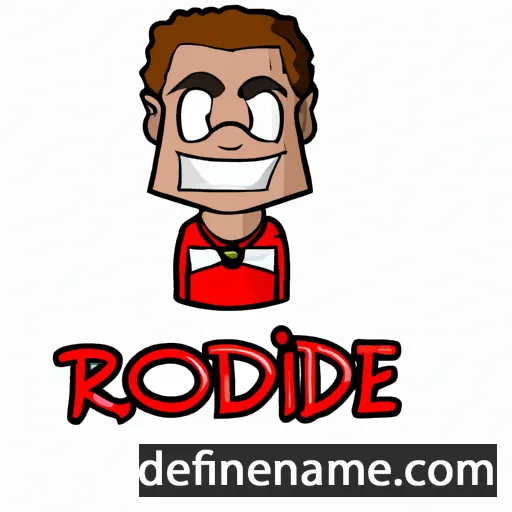 cartoon of the name Rhodé