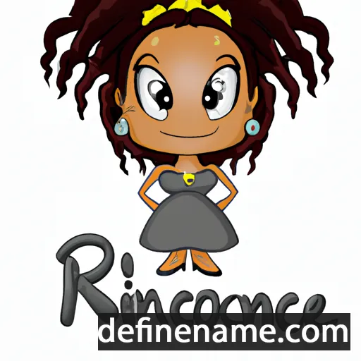 cartoon of the name Rhonice