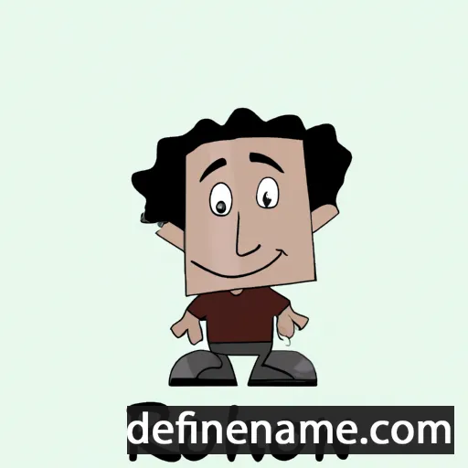 cartoon of the name Rhonn