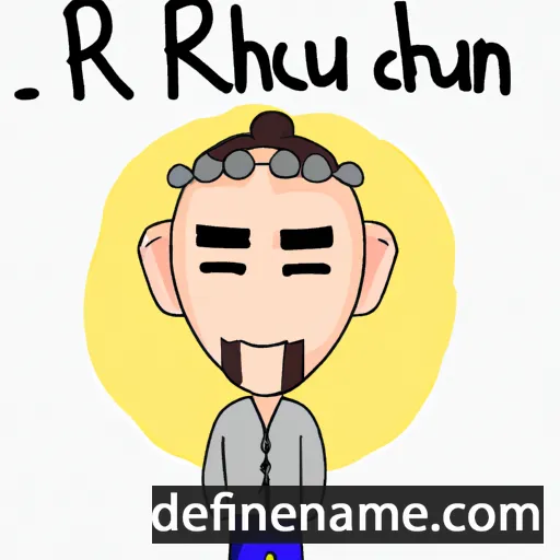 cartoon of the name Rhuan