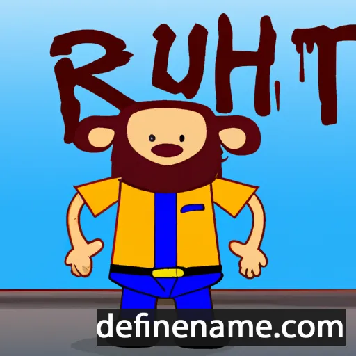 cartoon of the name Rhut