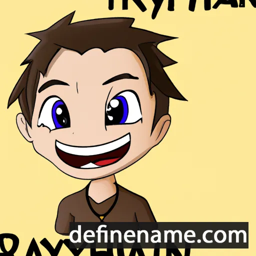 cartoon of the name Rhyan