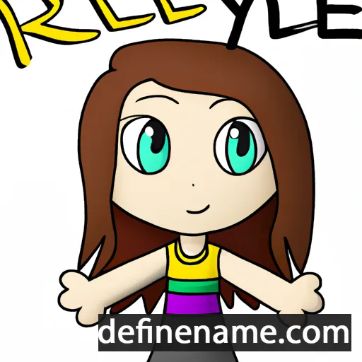 cartoon of the name Rhylee