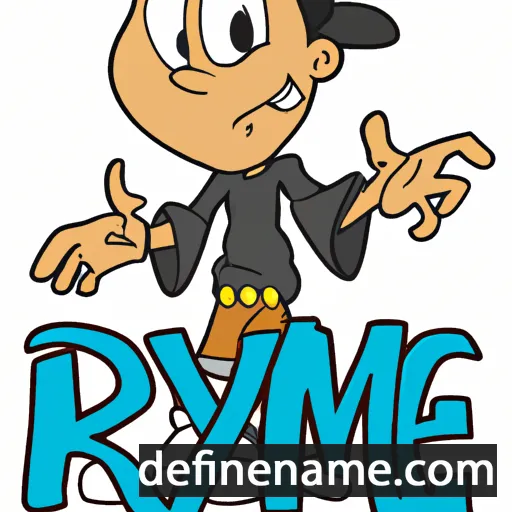 cartoon of the name Rhyme