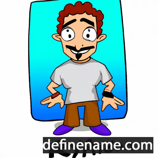 cartoon of the name Rhyn