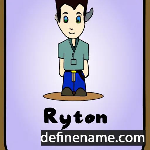 cartoon of the name Rhyon