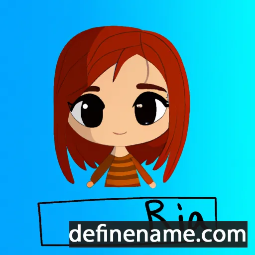 cartoon of the name Ria